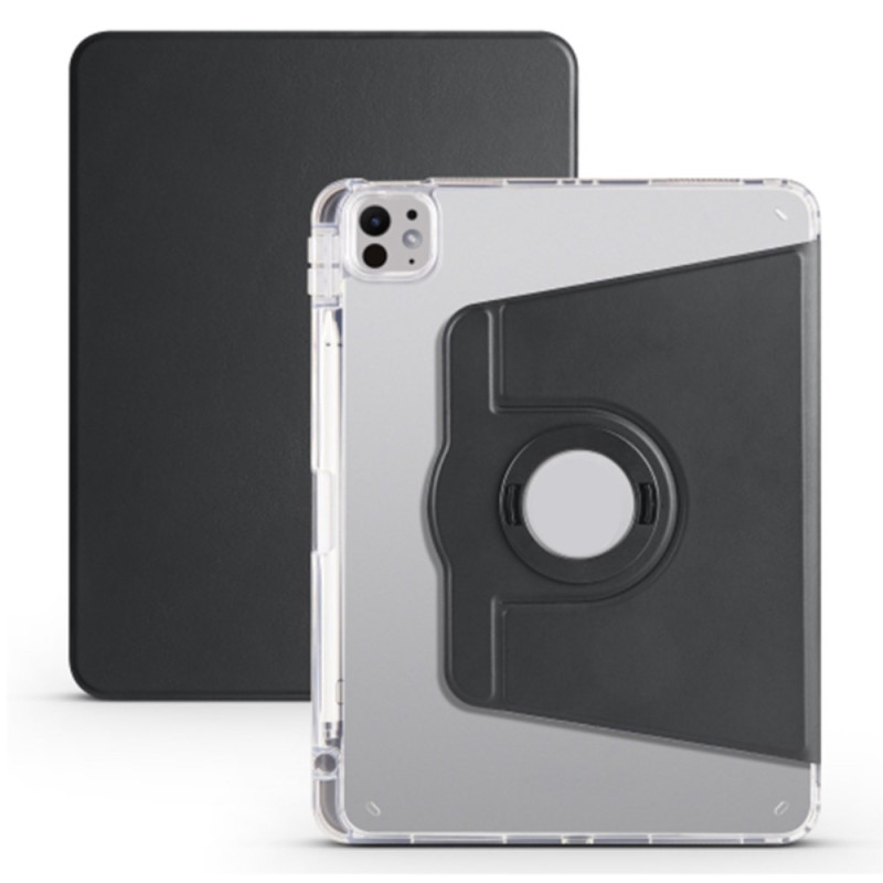 iPad Pro 13 (2024) Case Rotating Stand and Transparent Detachable Back