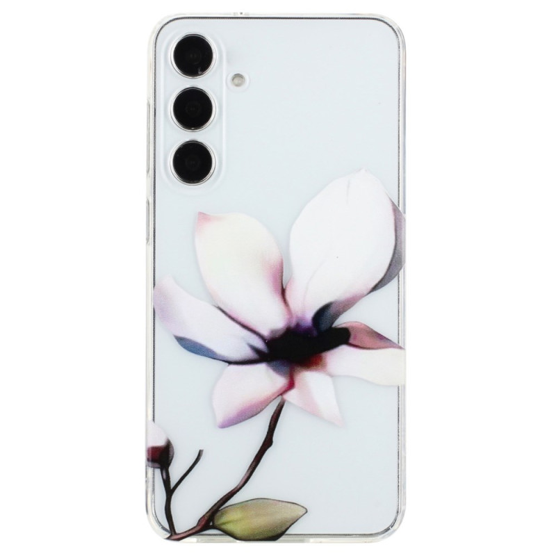 Samsung Galaxy A24 4G White Flower Case