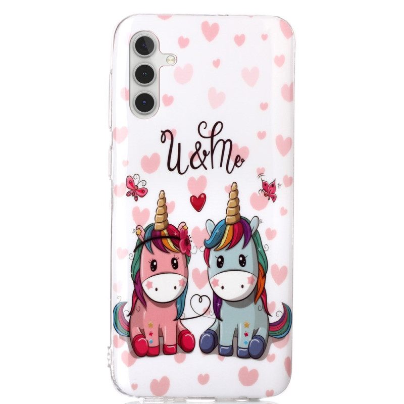 Samsung Galaxy A24 4G Backlit Case Couple of Horses