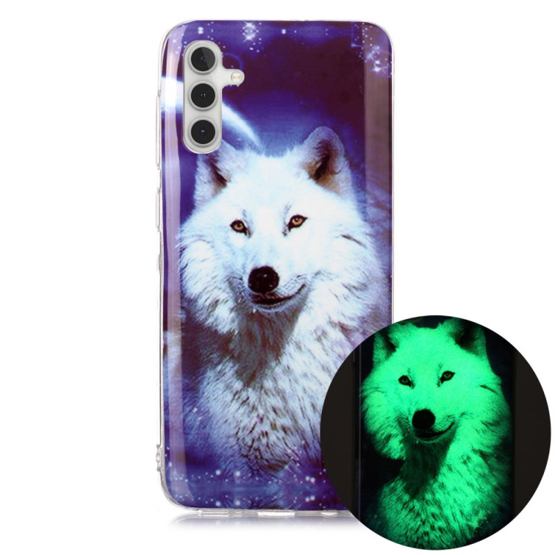 Samsung Galaxy A24 4G Luminous Starry Sky Wolf Case