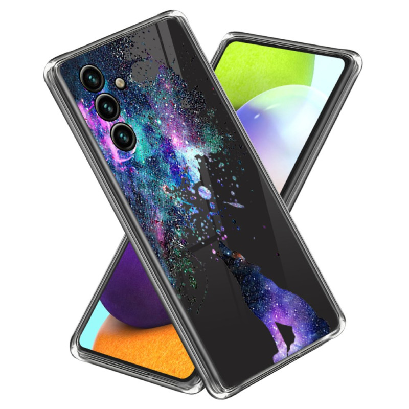 Samsung Galaxy A24 4G Case Cat and Starry Sky