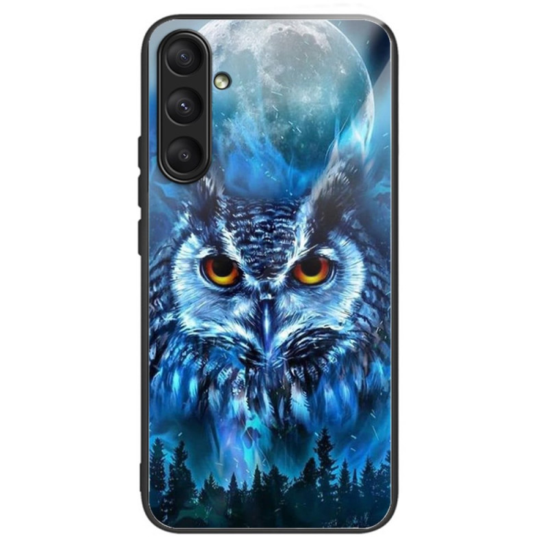 Samsung Galaxy A24 4G Tempered Glass Case Forest Owl