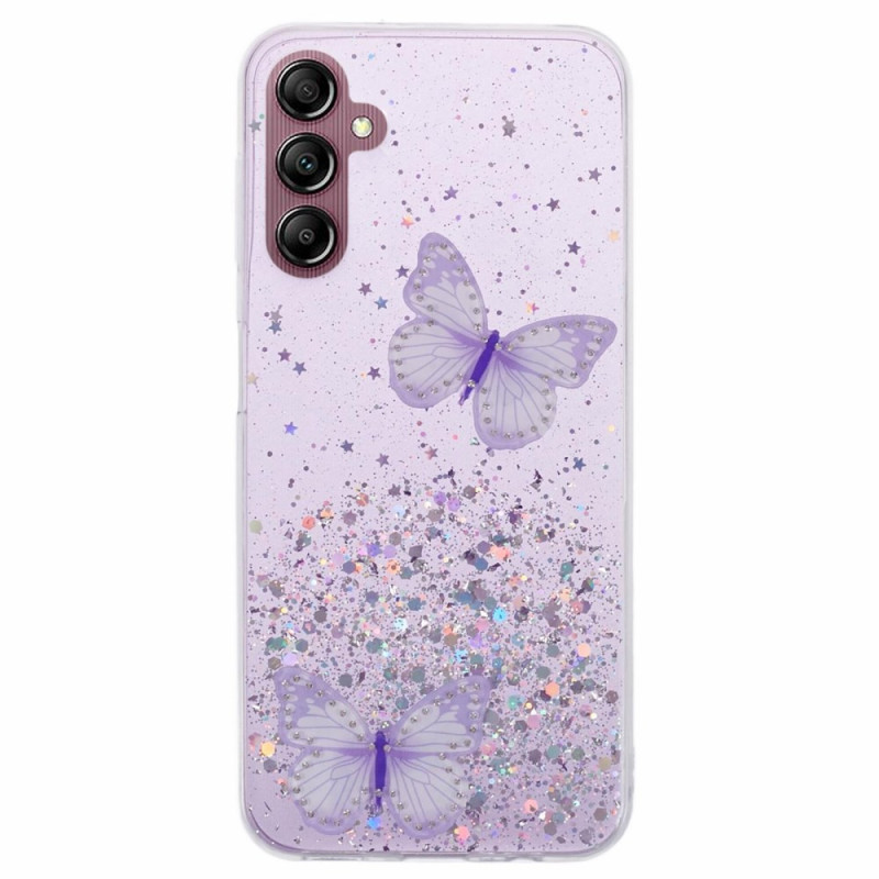 Samsung Galaxy A24 4G Case Butterflies Glitter