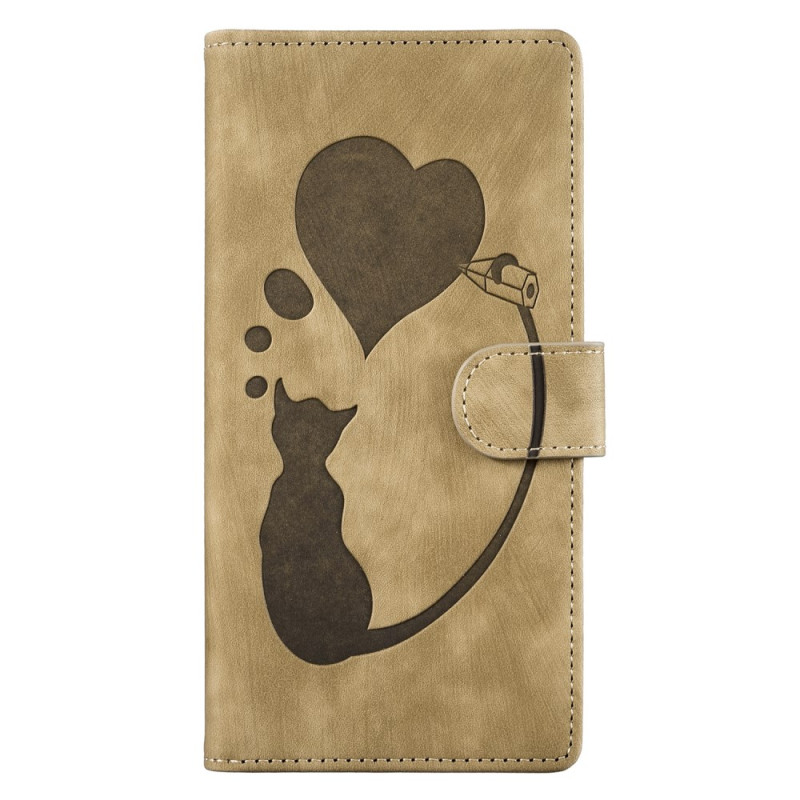 Samsung Galaxy A24 4G Case Cat and Heart