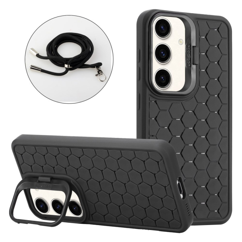 Case Samsung Galaxy A24 4G Honeycomb Support and Shoulder Strap