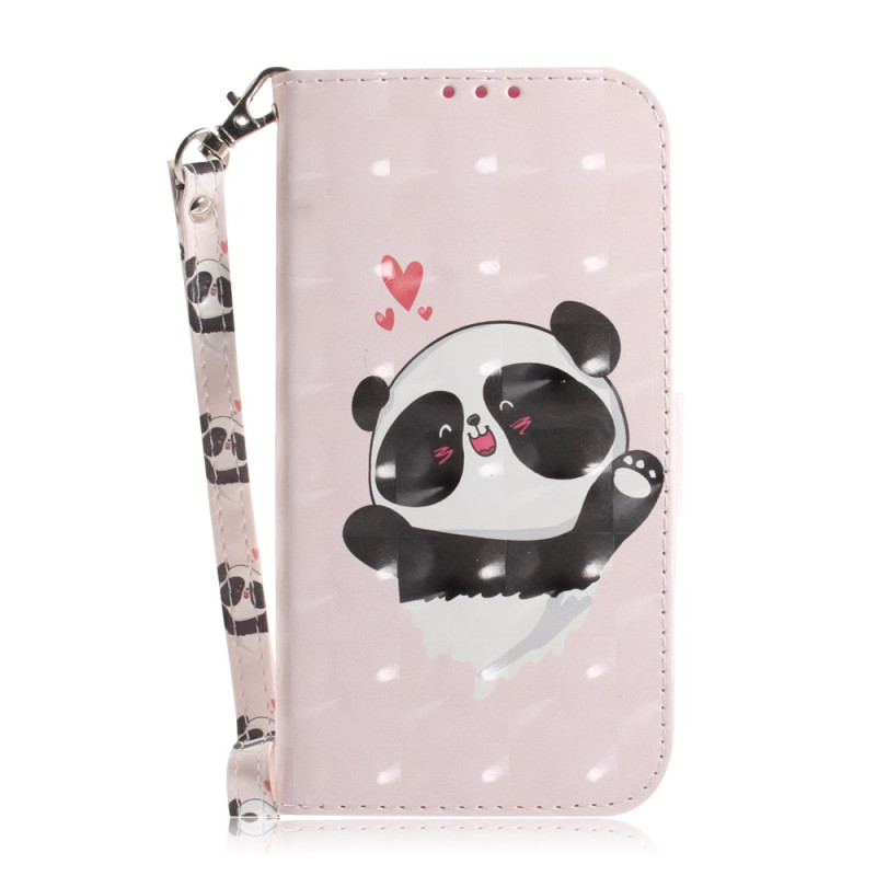 Nokia Case C32 Panda Love with Strap