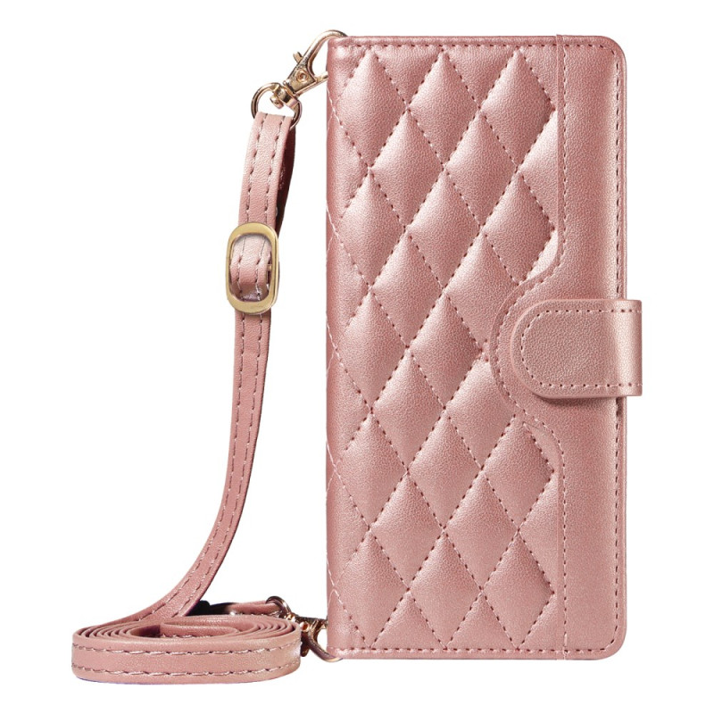 Case Oppo Reno 12 F 5G Wallet with Shoulder Strap and Hand Strap