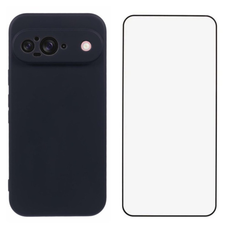 Google Pixel 9 Silicone Case and Screen Protector WANLONFENG