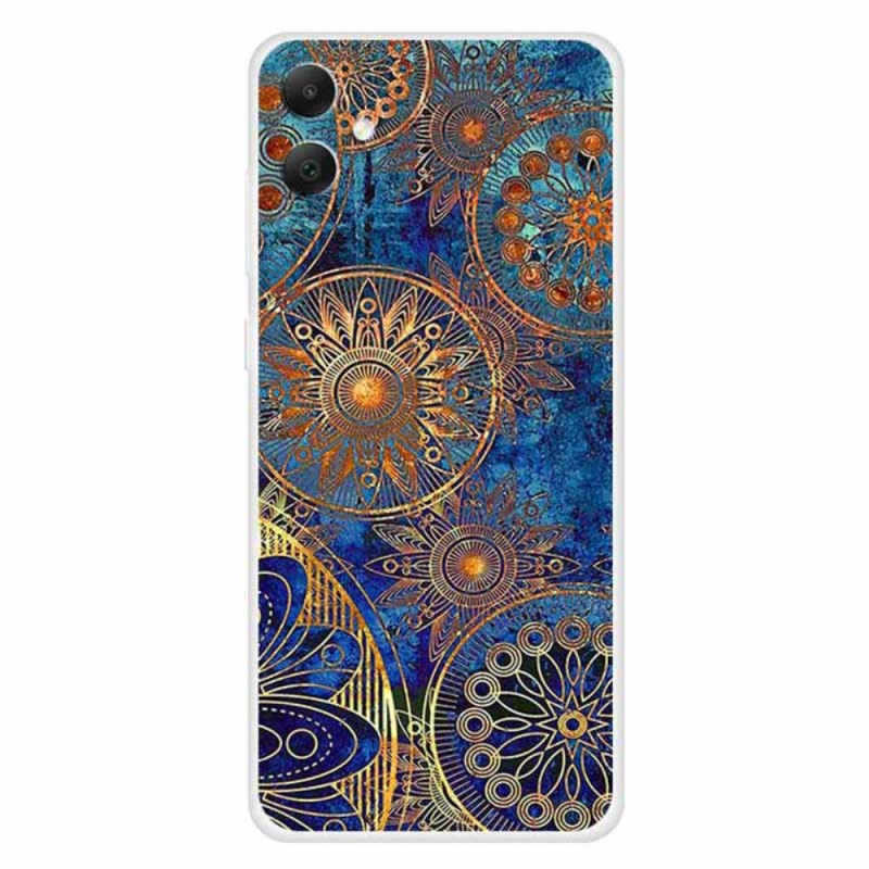 Samsung Galaxy A05 Gold Flowers Case