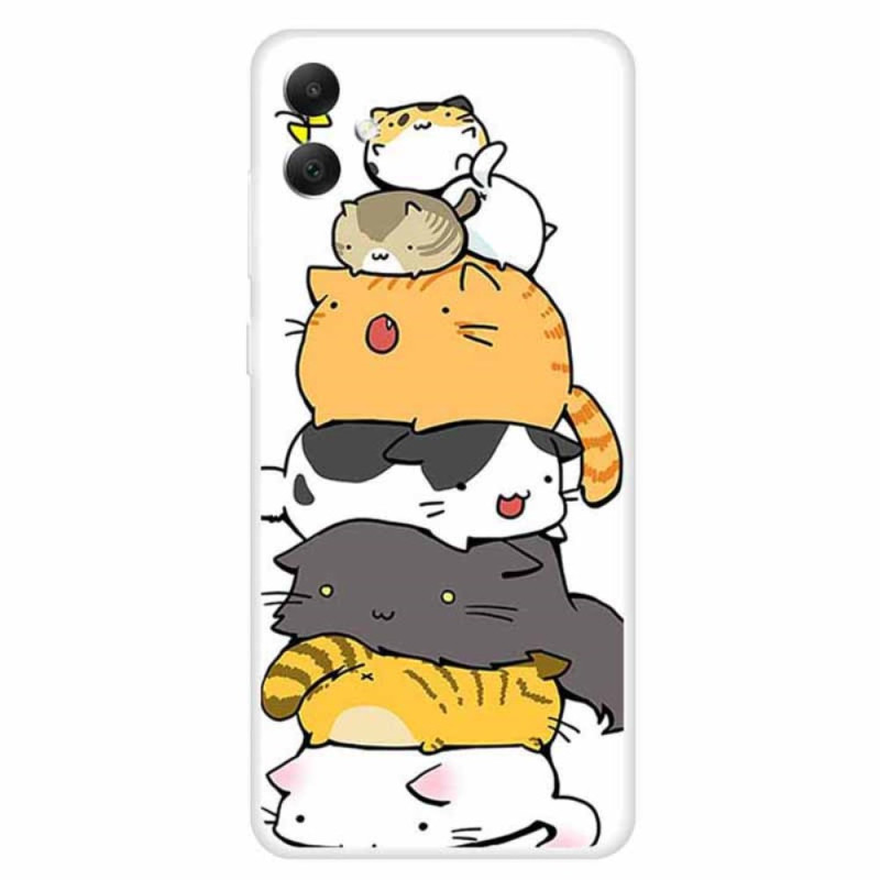 Samsung Galaxy A05 Case Stacked Cats