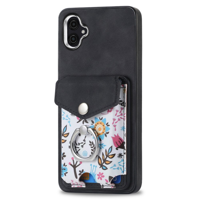 Samsung Galaxy A05 4G Magnetic Card Case with Rotating Ring