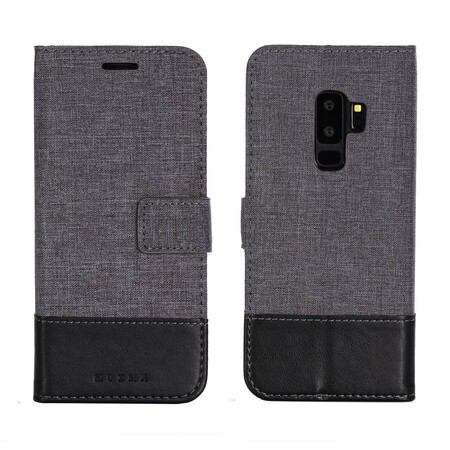 Samsung Galaxy S9 Plus Case Muxma Fabric and Leather Effect