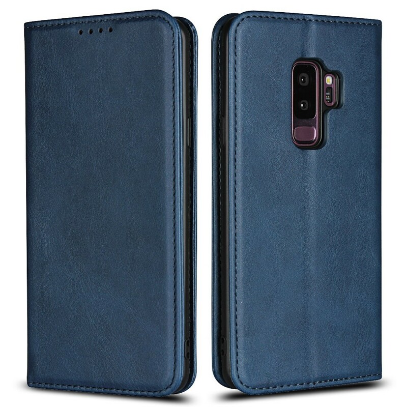 Flip Cover Samsung Galaxy S9 Plus Simili Cuir Coutures Flip Cover Samsung Galaxy S9 Plus Simili Cuir Coutures