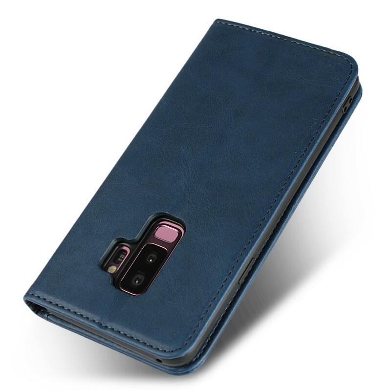 Flip Cover Samsung Galaxy S9 Plus Simili Cuir Coutures Flip Cover Samsung Galaxy S9 Plus Simili Cuir Coutures