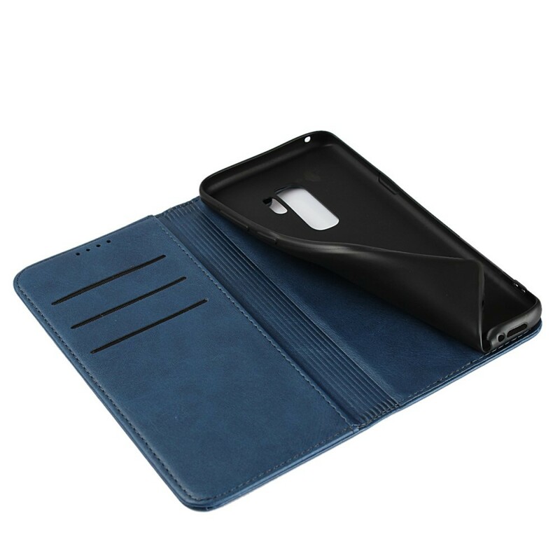 Flip Cover Samsung Galaxy S9 Plus Simili Cuir Coutures Flip Cover Samsung Galaxy S9 Plus Simili Cuir Coutures