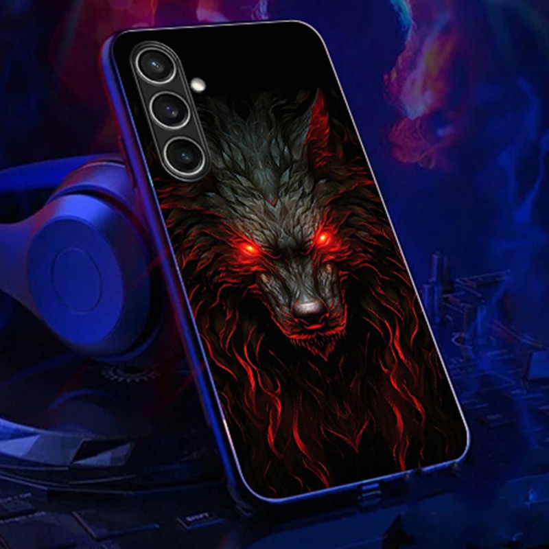 Samsung Galaxy A16 Case 4G / 5G Call Flash Series Red-Eyed Wolf