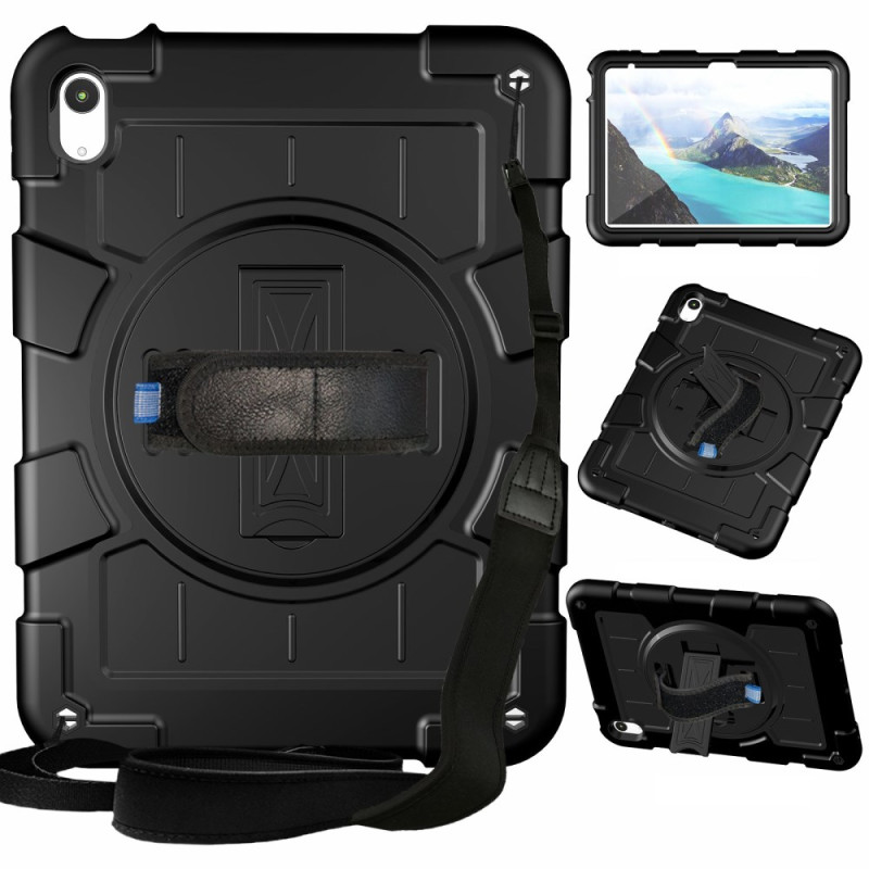 iPad 10.9 (2022) Hard Case Rotating Strap and Stand