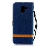 Samsung Galaxy J6 Case Fabric and Leather Effect