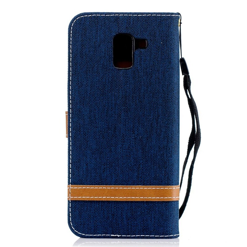 Samsung Galaxy J6 Case Fabric and Leather Effect