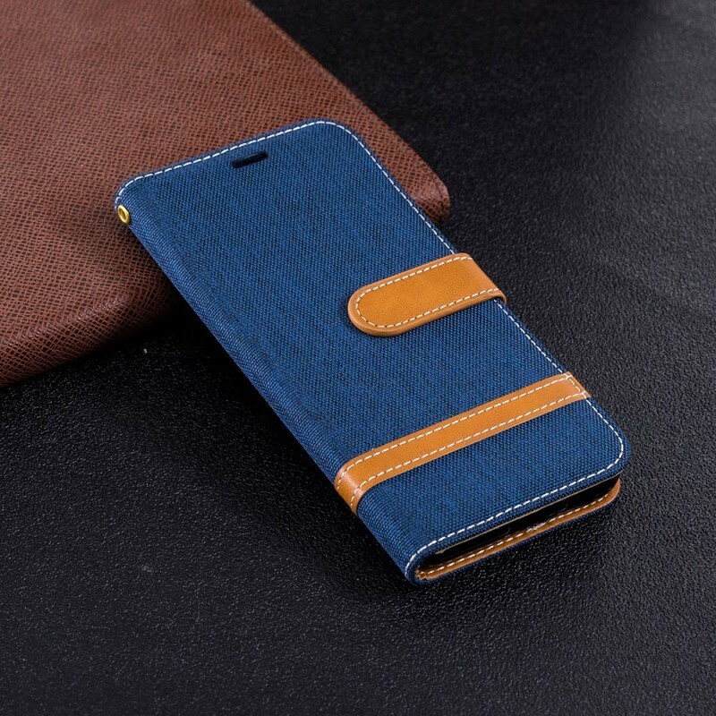 Samsung Galaxy J6 Case Fabric and Leather Effect
