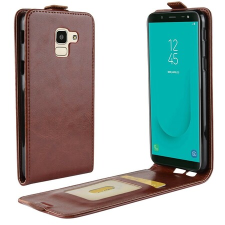 Case Samsung Galaxy J6 Foldable Leather Effect