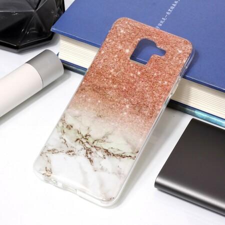 Samsung Galaxy J6 Marble Glitter Case