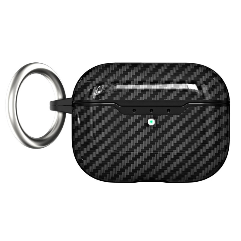 AirPods Pro 2 / AirPods Pro Texture Carbon Fibre Case with Carabiner