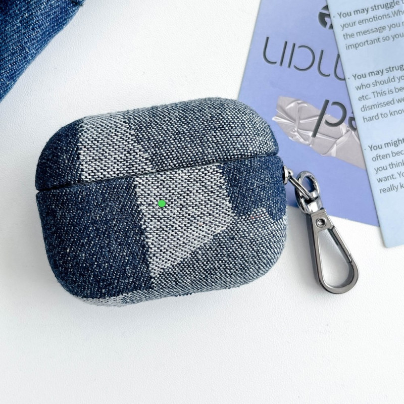 Denim AirPods Pro Case with Carabiner