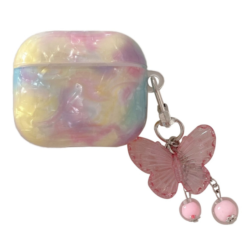 Rainbow AirPods Pro Case with Butterfly Pendant