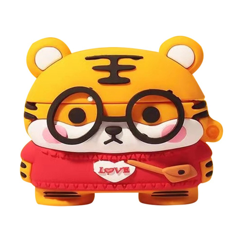 AirPods 3 Tiger case with glasses