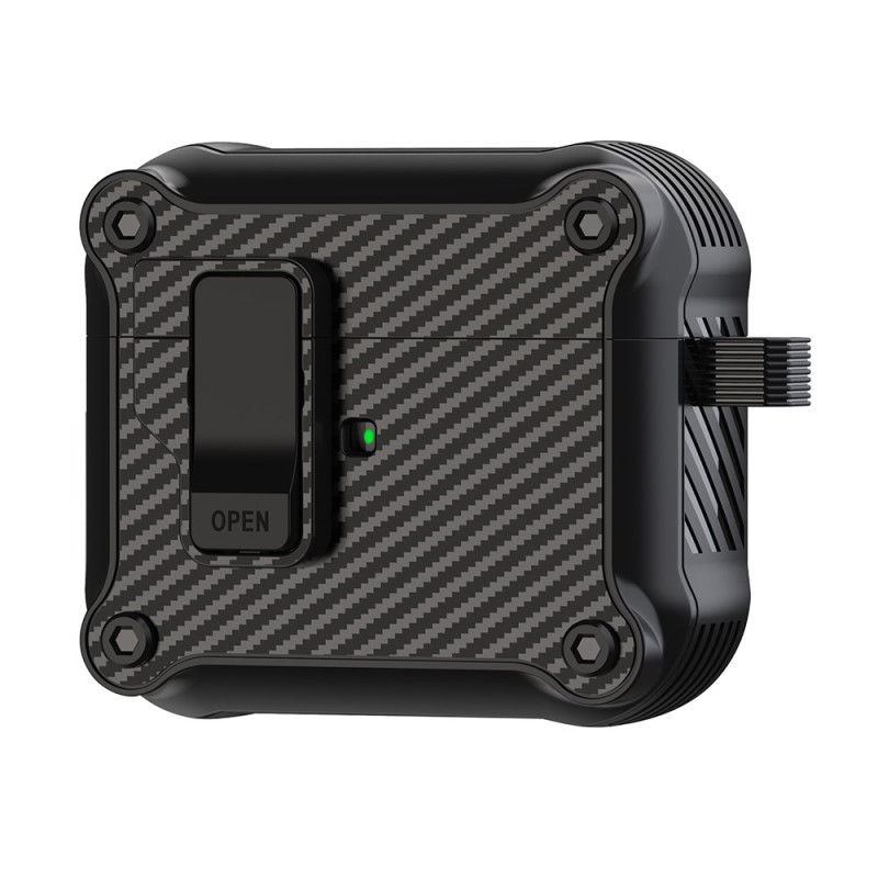 AirPods 3 Carbon Fibre Case with Automatic Magnetic Lock