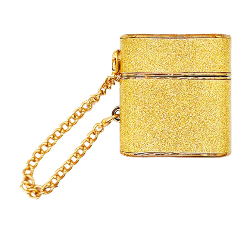 AirPods 2 / 1 Glitter and Metal Chain Case