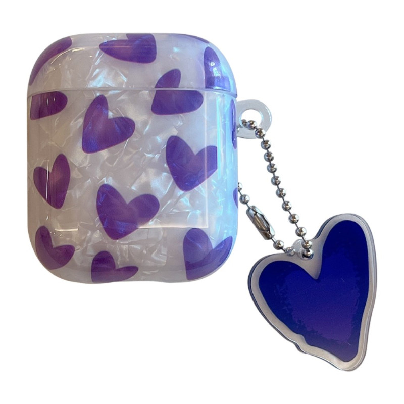 Case AirPods 2 / 1 Hearts and Pendant