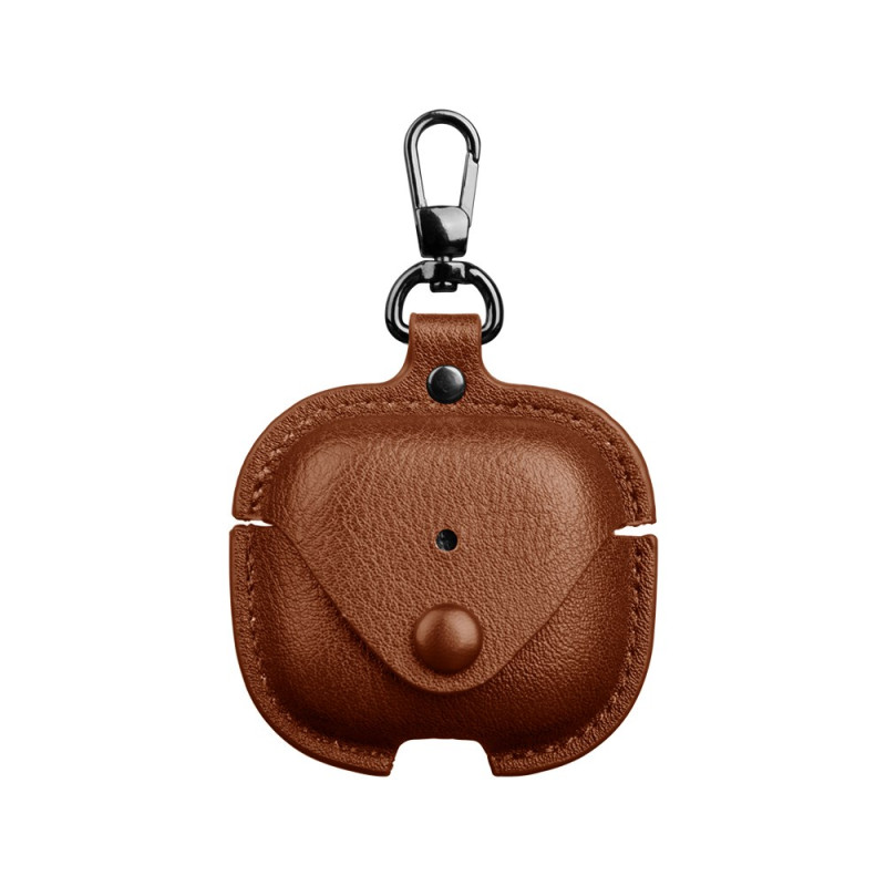 Case AirPods 4 Leather Effect Button Clasp