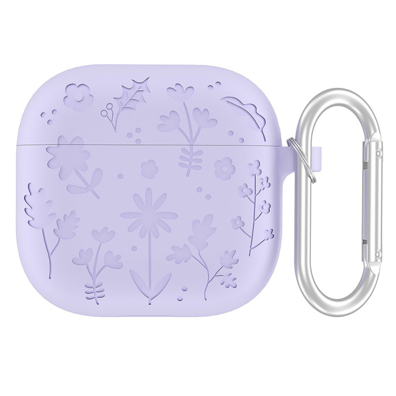 AirPods 4 Case Floral pattern and Carabiner