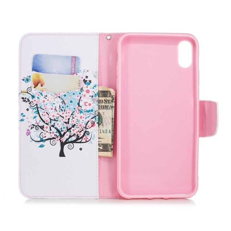 Cover iPhone XS Smart Flowered Tree