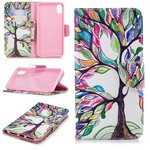 Case iPhone XS Smart Colorful Tree