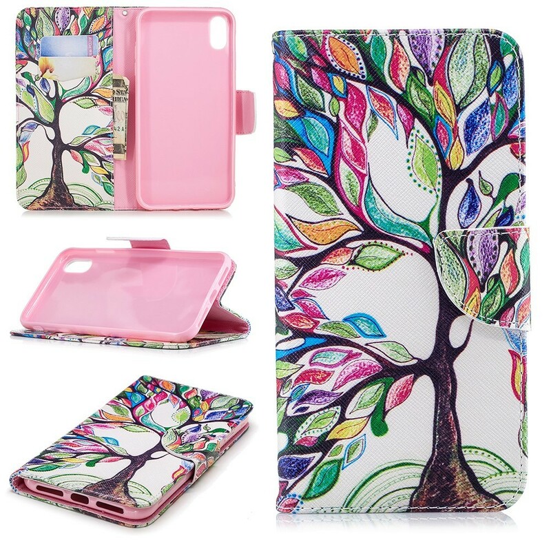 Case iPhone XS Smart Colorful Tree