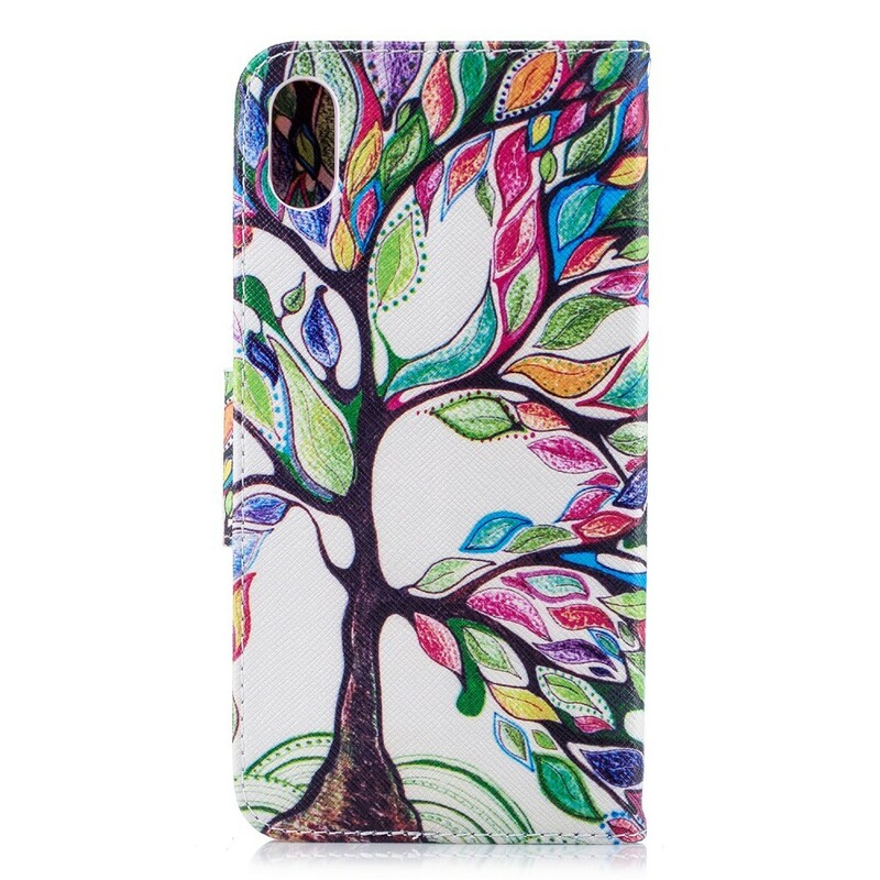 Case iPhone XS Smart Colorful Tree