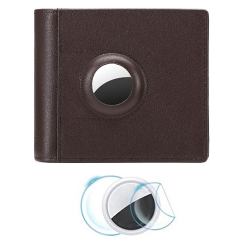 Men's wallet with AirTag holder and RFID protection