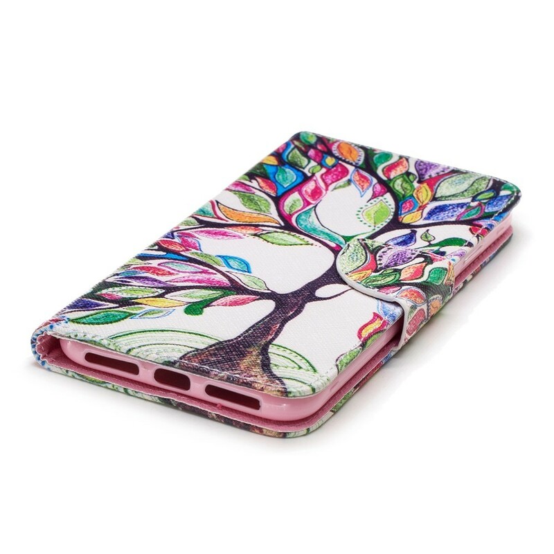 Case iPhone XS Smart Colorful Tree