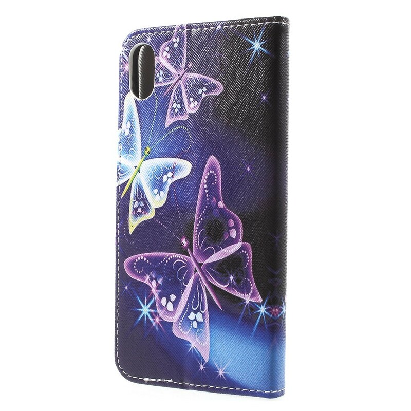 Case iPhone XS Smart Colored Butterfly