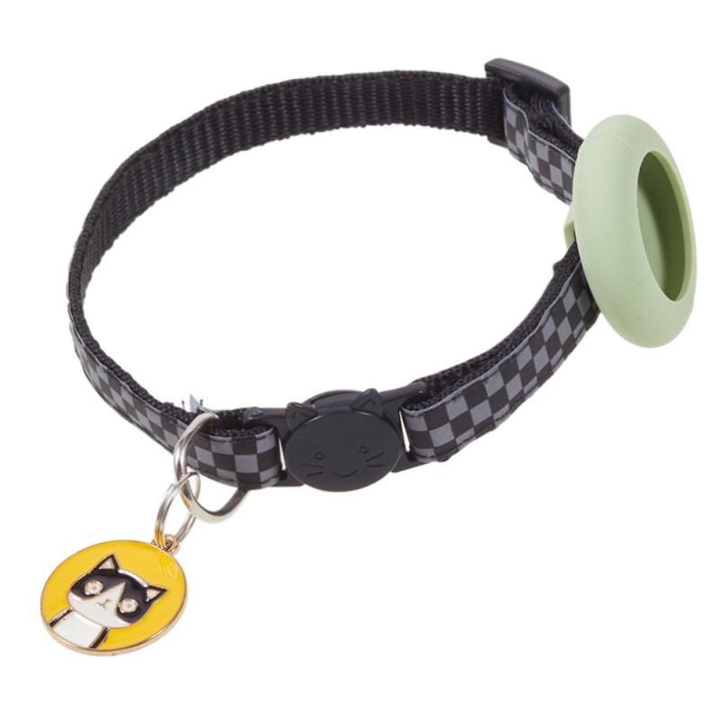 AirTag Nylon Dog Collar with Silicone Case