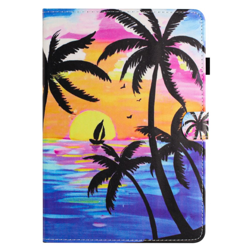 Cover for iPad Mini 7 (2024) / Mini 6 (2021) Coconut palm pattern