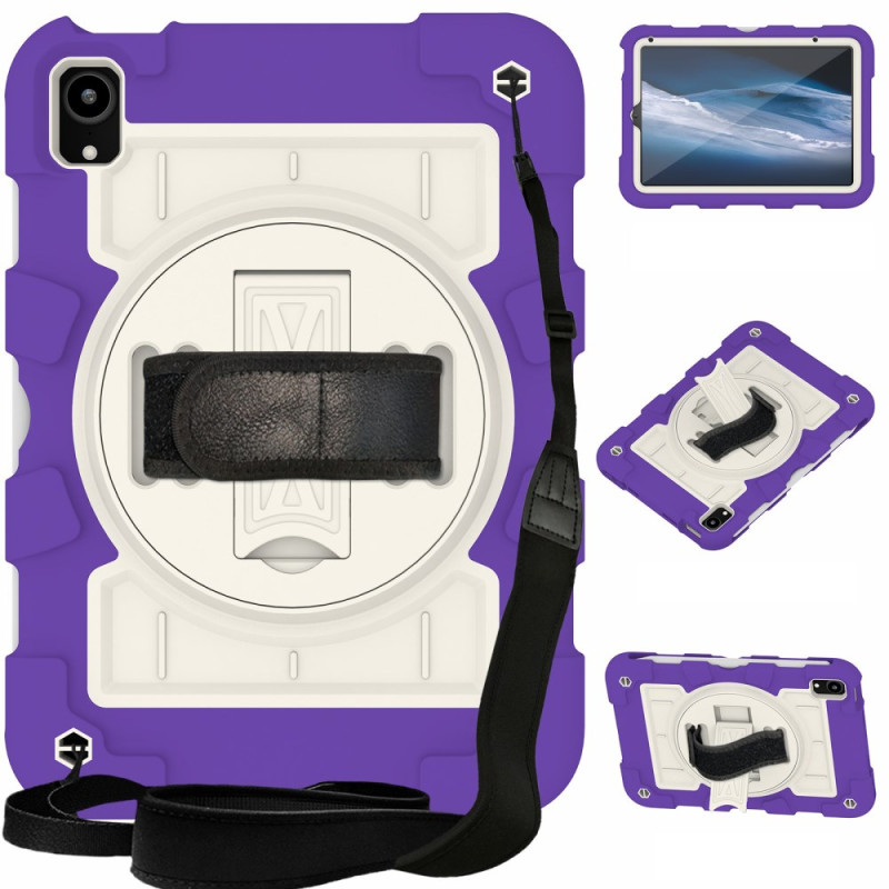 iPad Mini 7 (2024) / Mini 6 (2021) Case Two-tone Strap and Shoulder Strap