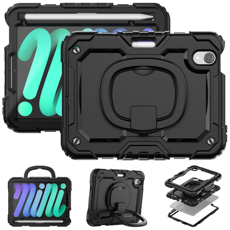 iPad Mini 7 (2024) / Mini 6 (2021) Shockproof Case with Shoulder Strap