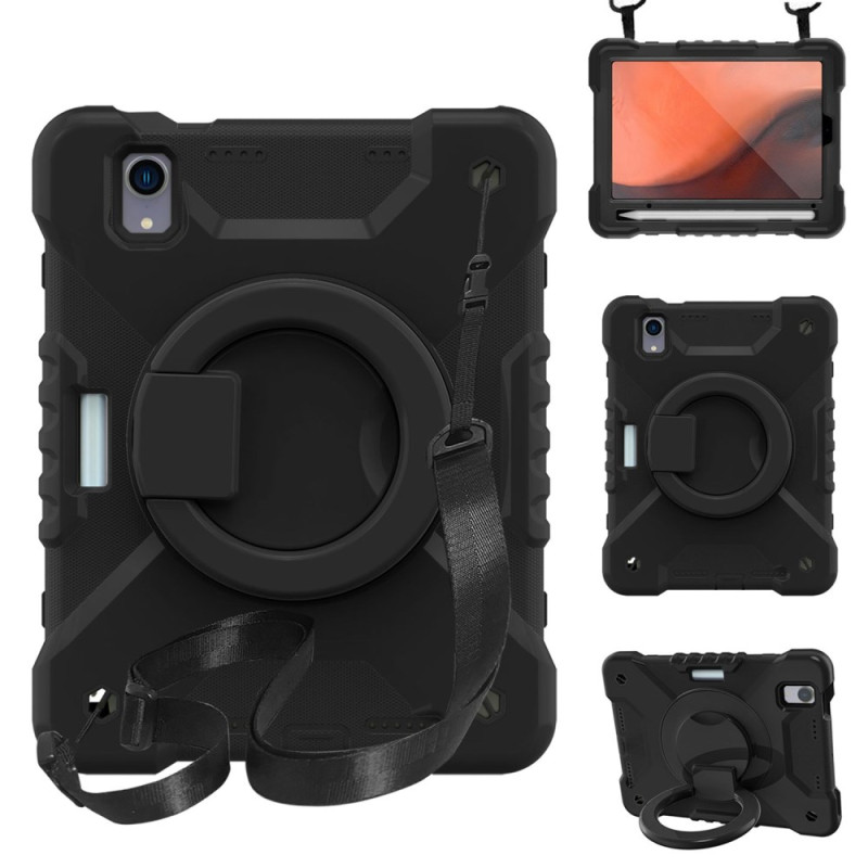 iPad Mini 7 (2024) / Mini 6 (2021) Case Rotating Stand and Shoulder Strap