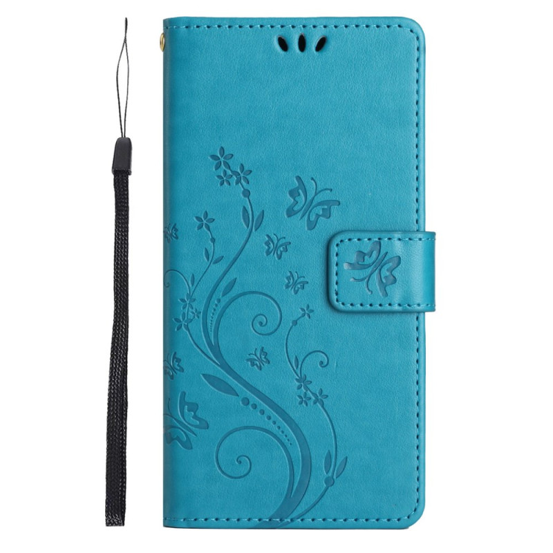 Honor 200 Smart Butterflies and Flowers Strap Case