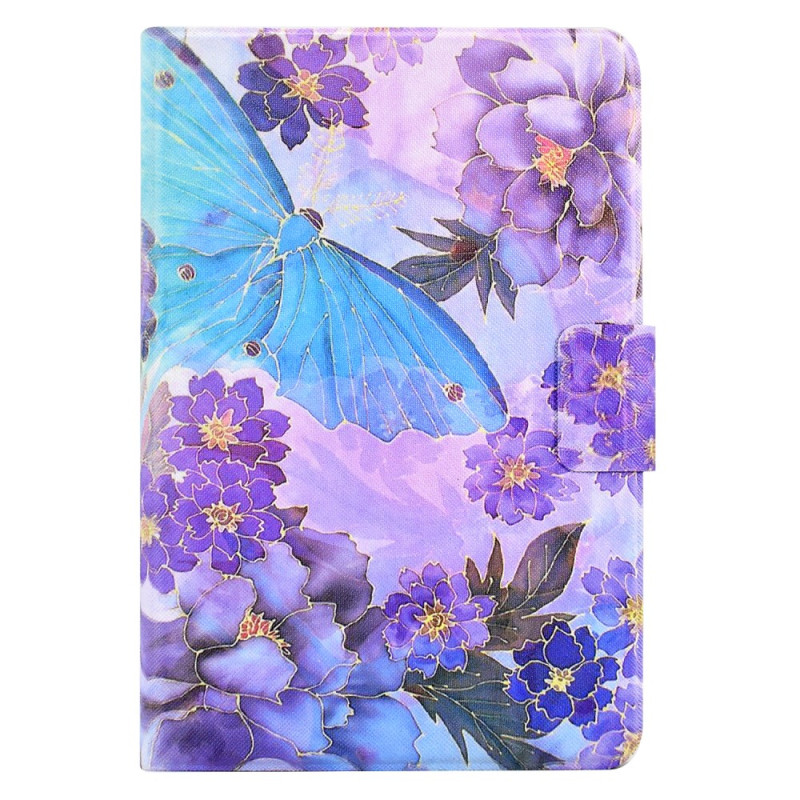 iPad Mini 5 (2019)/4/3/2/1 Case Peony and Butterfly design