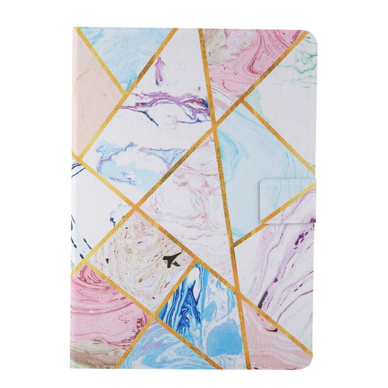 Cover for iPad Mini 5 (2019)/4/3/2/1 Coloured Geometric Marble